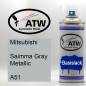 Preview: Mitsubishi, Saimma Gray Metallic, A51: 400ml Sprühdose, von ATW Autoteile West.